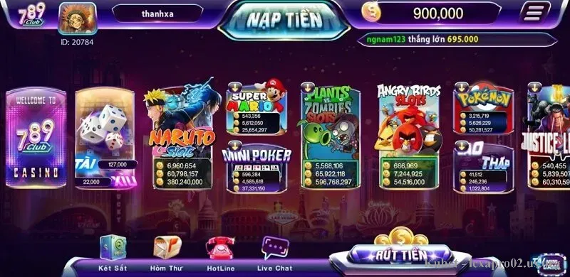 Kho game bài đổi thưởng đa dạng, phong phú tại 789Club