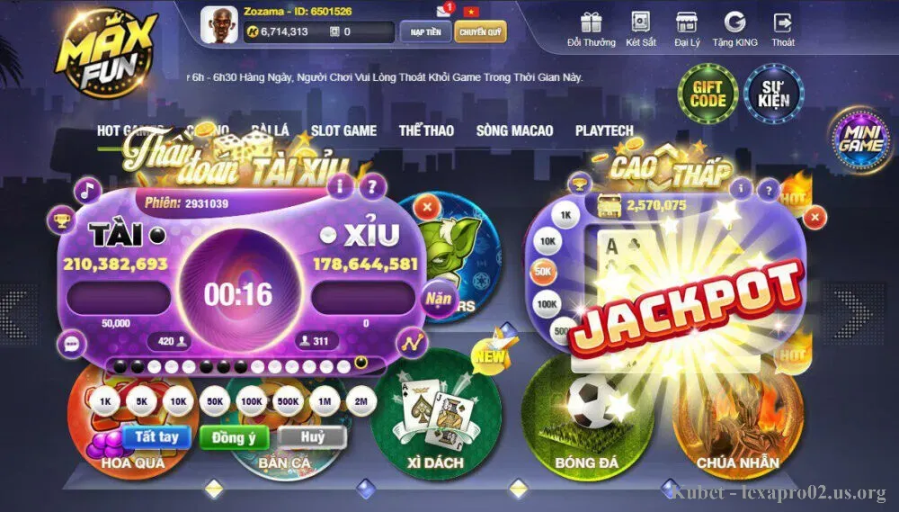 Maxfun là sân chơi có kho game đổi thưởng thu hút và độc đáo ở thị trường Việt