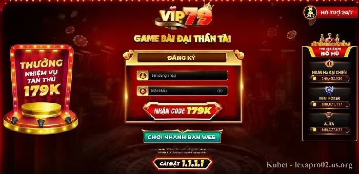Hướng dẫn truy cập tham gia chơi tại cổng game Vip79