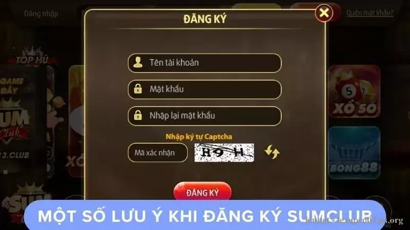 Hướng dẫn tân binh cách lập nick cược Sumclub mới 