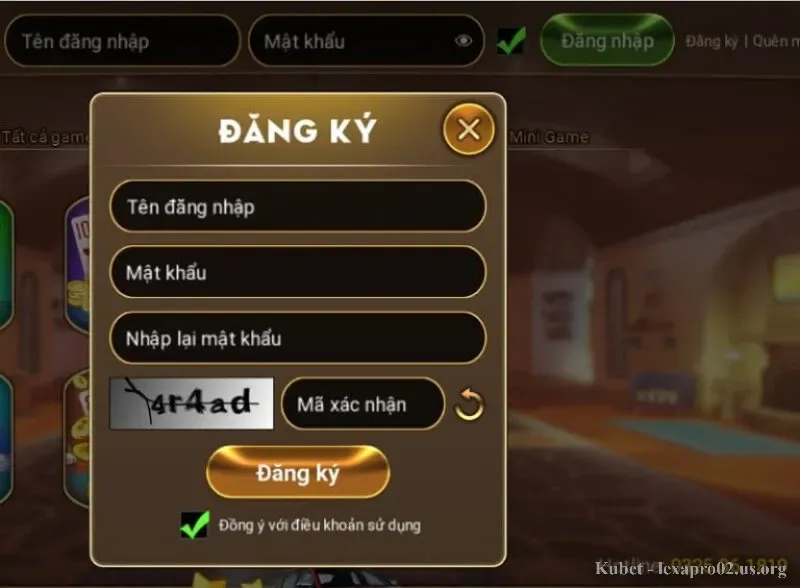 Hướng dẫn cách đăng ký tài khoản tại cổng game Zindo Club