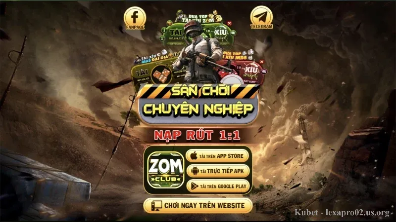 Anh em chọn mục tải app Zomclub phù hợp với hệ điều hành đang sử dụng 